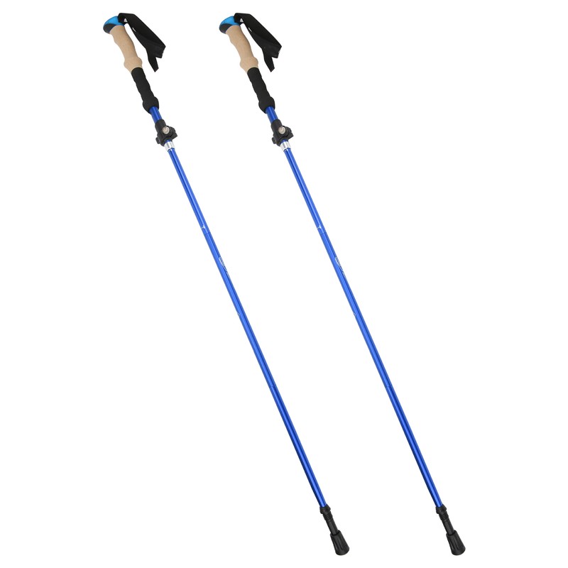 2pcs Foldable Hiking Poles Set Outdoor Walking Climbing Alpenstocks Collapsible