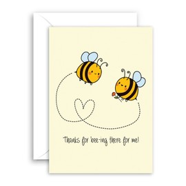 Lithobee - Thanks For Bee-Ing There Thank You - Thoughtful Cards for Friends & Loved Ones
