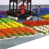 Woohome Static Grass Tuft Model Grass Tufts, 32 PCS Railway