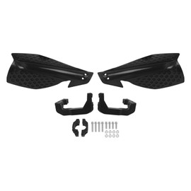 Worldmotop - Protector de mano para motocicleta, de 7/8 pulgadas, 22 mm, repuesto universal para Yamaha Kawasaki, Suzuki, Honda, todoterreno, ATV, Dirt Bike Motocross (negro y negro)
