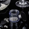 Relaxdays Cleaning beads, 1000 pieces, stainless steel, cleaning bottles, carafes,