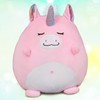 Marsjoy 8" Pink Unicorn Plush Pillow Toy Squishy Stuffed Animal