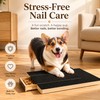 Dog Nail Scratch Board for Easy Trimming – Wooden Treat-Drawer