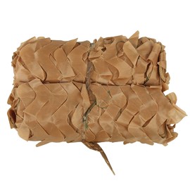 Outdoor Military Camouflage Net Netting for Hunting Shooting Camping Sunscreen Net Shelter(Brown 2*4)