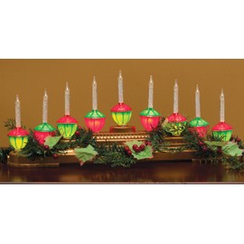 Miles Kimball Retro Bubble Light Centerpiece, Includes 9 Nostalgic Bubble Lights