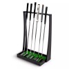 GoSports Premium Wooden Golf Putter Stand, Holds 6 Clubs -