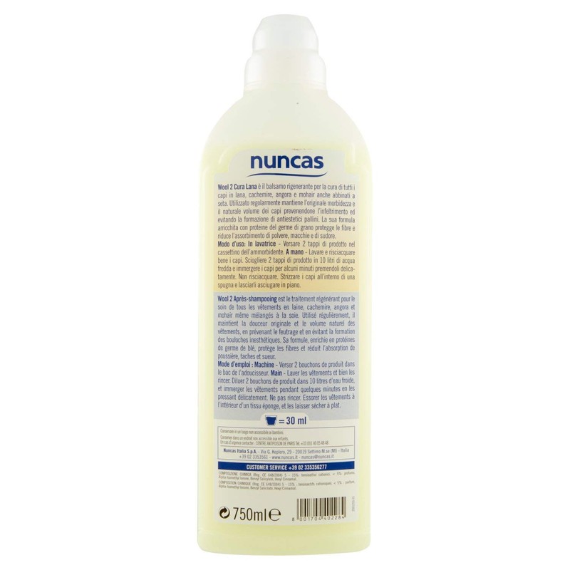 Nuncas Wool 2 Regenerierender Wollbalsam – 750 ml