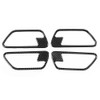 4pcs Left Hand Driving Carbon Fiber Interior Door Handle Cover