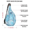 KAVU Rope Sack Sling Crossbody Backpack - Ripple Tie Dye