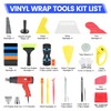 HUGEBO 52PCS Vinyl Wrap Tools Kit with LCD Heat Gun,