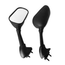 HTTMT MT077 - Motorcycle Black OEM Aftermarket Racing Mirrors - Fit Compatible with YZF-R1, YZF-R6