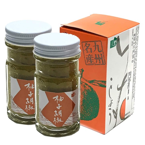 [Pack of 2] [Product of Japan] Takehachi Premium Yuzu Kosho Paste Yuzu Pepper - 2.11 Oz