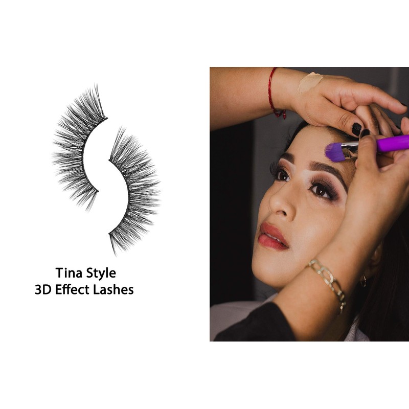 False Eyelashes Artificial Eyelashes Mink Lashes Natural Look and Reusable