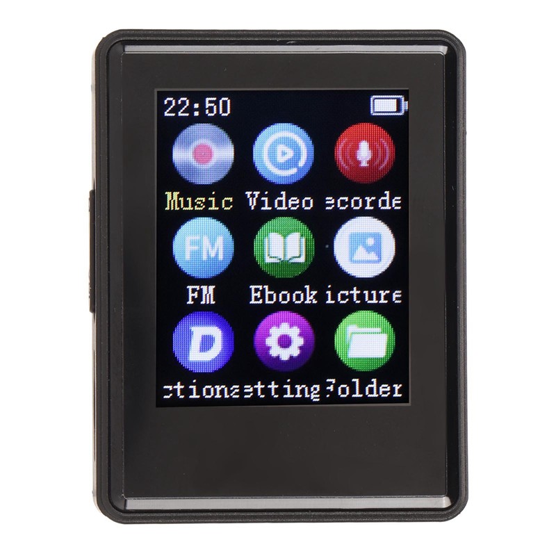 MP3 Player Bluetooth 5.0 1.77 Inch Screen HiFi Recording Electric