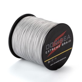 (100m/109Yards 250kg/2.5mm(16Strands)) - Dorisea Extreme Braid 100% Pe Grey Braided Fishing Line 109Yards-2187Yards 2.7-250kg Test Fishing Wire Fishing String-Abrasion Resistant Incredible Superline