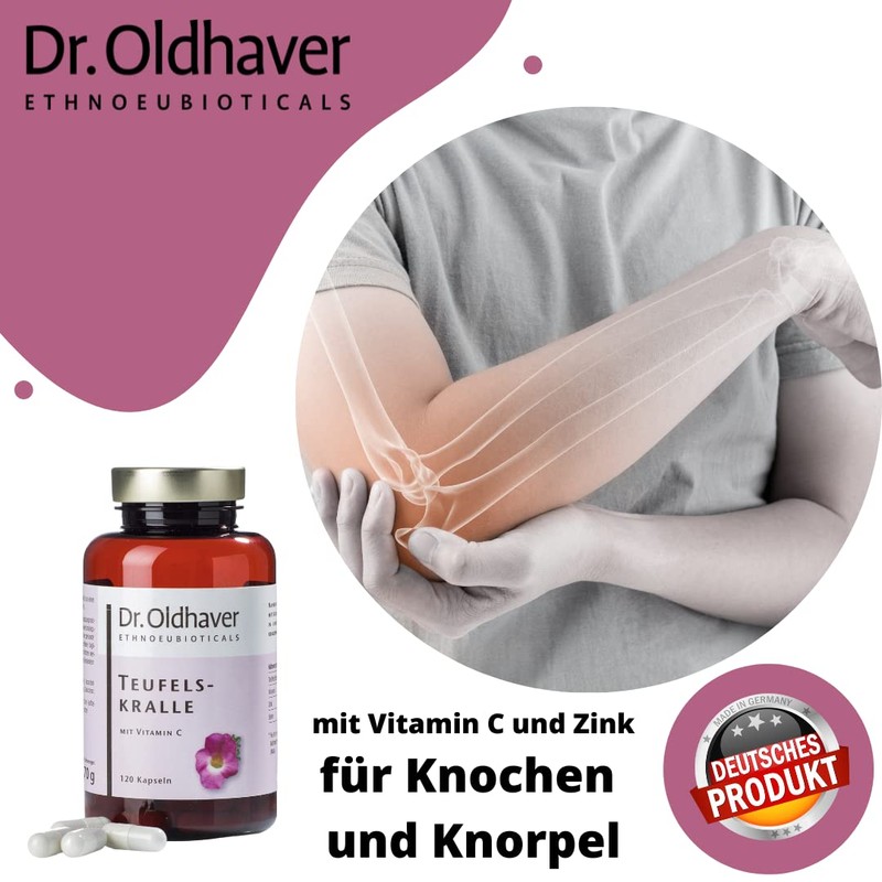 Dr. Oldhaver Devil's Claw (120 Capsules) Extract of Devil's Claw