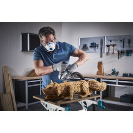 wolfcraft Ball Rasp for Angle Grinder, Ø 31.5 mm I 4386000 I for Making Hollows and Contours in Wood