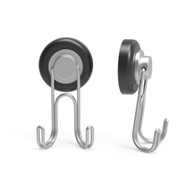Ant Mag Magnets Heavy Duty 80lbs Neodymium Magnet Hooks Great for Refrigerator Grill Cruise Hooks Magnetic Hangers Tools Holding for Kitchen Office Classsroom and Workplace