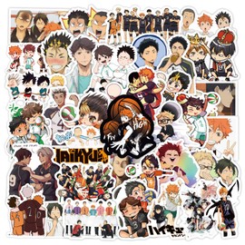 Anime Haikyuu Stickers 100pcs Waterproof Vinyl Stickers for Kids Teens Adults for Water Bottles Laptop Phone