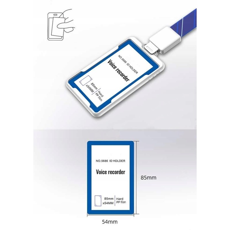 MBG line® Voice Recorder ID Card | 32 GB Audio