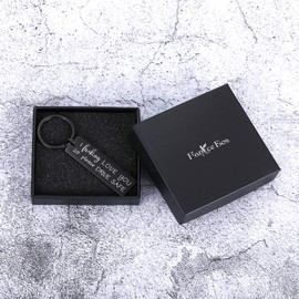 Anniversary Keychain Gift for Men Drive Safe Keychain for Husband Wife Christmas Stocking Stuffers for Men Birthday Gifts for Boyfriend from Girlfriend Valentines Day for Him Son Daughter Sweetest Day