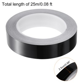 QUARKZMAN Bodenfliesen Schwarz Folienlinien Metallic Spiegelband 0,98" x82 Ft Ft Selbstklebendes Dekor Bodenwand Nahtaufkleber Wasserdichtes Spaltabdichtungsband für Küche Badezimmer Schrank