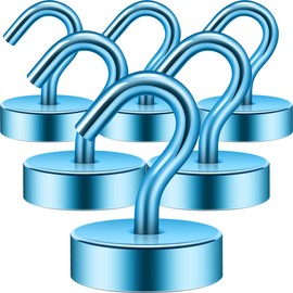 Neosmuk Magnetic Hooks, Cruise Ship Essentials, 40lb+ Heavy Duty Magnetic Hooks for Cruise Cabins, Refrigerator, Grill, Hanging, and Travel | Extra Strong Must-Haves Magnet Hook,RoyalBlue