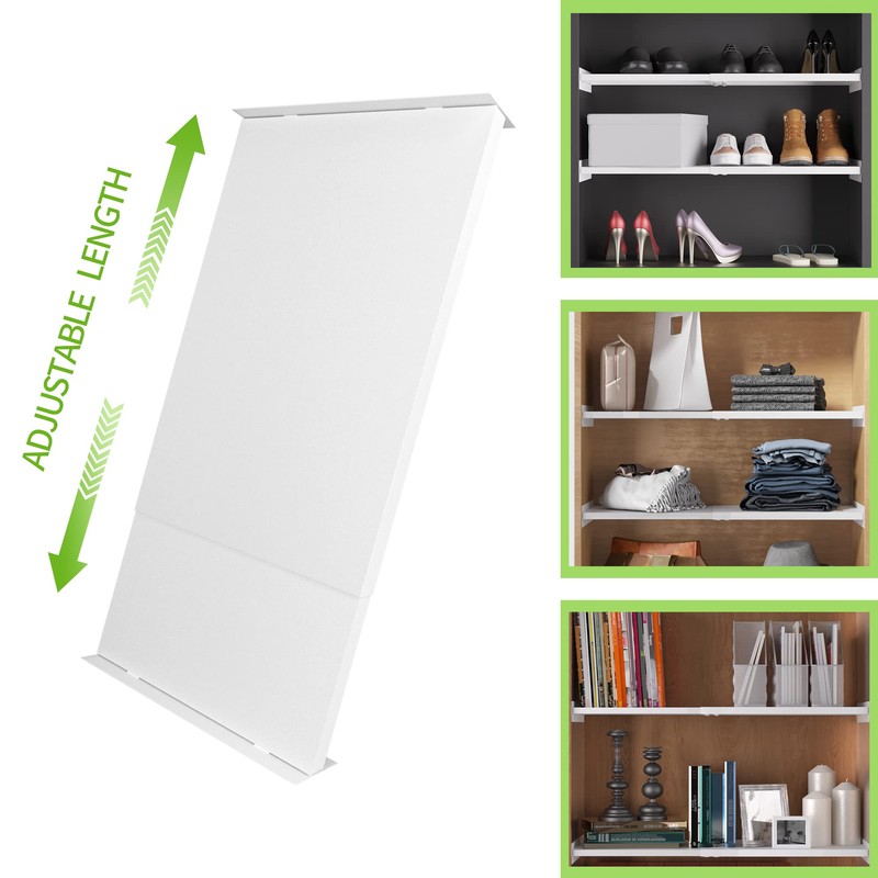 SOFRON Expandable Closet Tension Shelves Organizers, Adjustable Shelf for Cabinet