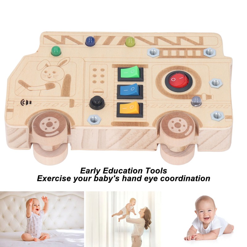Light Up Switch Sensory Toy Simulation Learning Traffic Rules Exercise