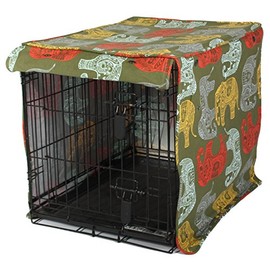 Molly Mutt Dog Crate Cover - Dog Kennel Cover - Dog Crates Cover - Cover for Dog Crate - Create A Dog Crate That Looks Like Furniture - Medium Kennel Cover - Fabric Crate Cover (cc63b)