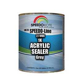 Speedokote Acrylic Fast Dry 2.1 voc 1K Sealer Gray, one Gallon, SMR-265, Ready to Spray