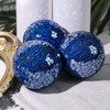 DomeStar 3PCS Decorative Balls for Bowls, 3 Inch Dark Blue