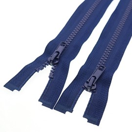 #5 27 Inch Separating Jacket Zippers 2PCS Plastic Bulk Zippers for Coats Sewing Crafts Tailor Bags Home Textile, Navy Blue YIGUANXIN