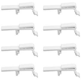 Surf turtle Blind Valance Clips 8PCS Blind Dust Cover Valance Clip,Vertical Curtain Clip Retainer Bracket for 1-1/2 Inch 1-9/16 Inch Rail Across The Top