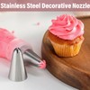 Pack of 6 Professional Icing Nozzles Large for Decorating Cakes,
