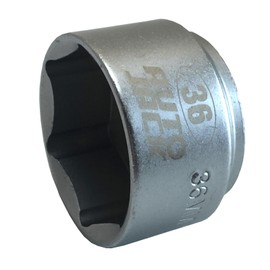Autojack 36mm 3/8 Inch Square Drive Low Profile Oil Filter Socket Garage Removal Tool