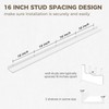 Axeman 72 Inch White Floating Shelves for Wall | Picture