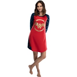 INTIMO Wonder Woman Circle Logo Raglan Night Gown (Small)