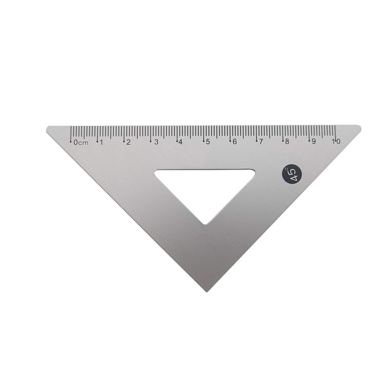 Accod Aluminum Alloy Ruler Set Math Ruler Geometry Tool Set