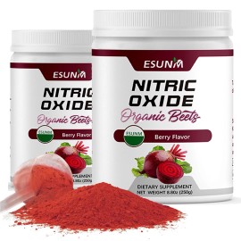 Supplements 2 Pcs Nitric Oxide Beet Root Organic Powder, Heart & Blood Pressure- Supplements