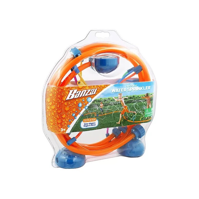 Banzai Wigglin Water Sprinkler Wiggler Toy Kids Outdoor Fun Summer