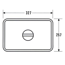 AG 18-8 Stainless Steel Square Bat Lid, 12.9 x 10.1 inches (327 x 257 mm), Pack of 12
