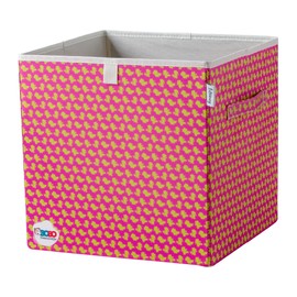 LIFENEY Meets Bobo Siebenschläfer Storage Box with Scattered Print for Children, Box with the Popular Dormouse for Storing Toys, 33 x 33 x 33 cm, Suitable for Classic Cube Shelves