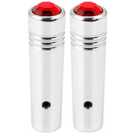 GG Grand General 93055 2-1/4 inches Chrome Aluminum Toggle Switch Extension with Red Jewel, Compatible with Freightliner and Kenworth