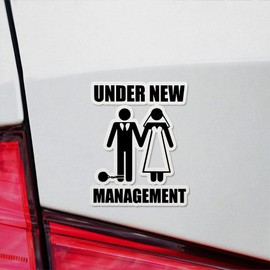 Decal Stickers of Under New Management Premium Indoor (No Waterproof) Vinyl Decal Stickers for Laptop Phone Accessory Helmet Car Window Mug Tuber Cup Door Wall Decoration USCVER3g17790BL