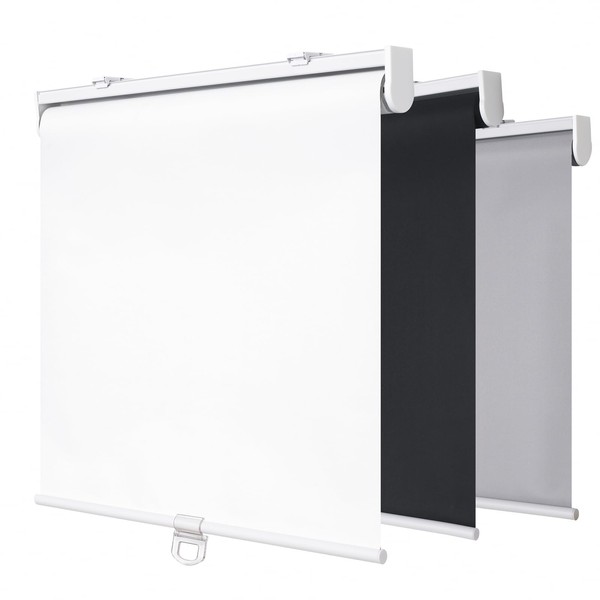 SHADEMOON Cordless Blackout Window Roller Shades, Pull Down Spring System