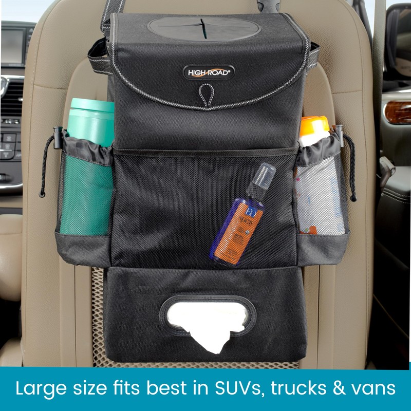 High Road StashAway Large Car Trash Can for Back Seat