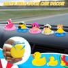 Cow-boy Rubber Duck Car Ornaments Squeaky Yellow Duck Car Dashboard