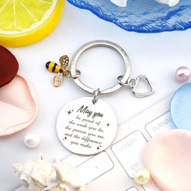 Teacher Gifts,Teacher Appreciation Gifts,Teacher Valentines Day Gifts,Teacher Christmas Gifts,End of Year Teacher Gifts for Women,Teacher Keychain,Teacher Retirement Gifts,Thank You Teacher Gifts