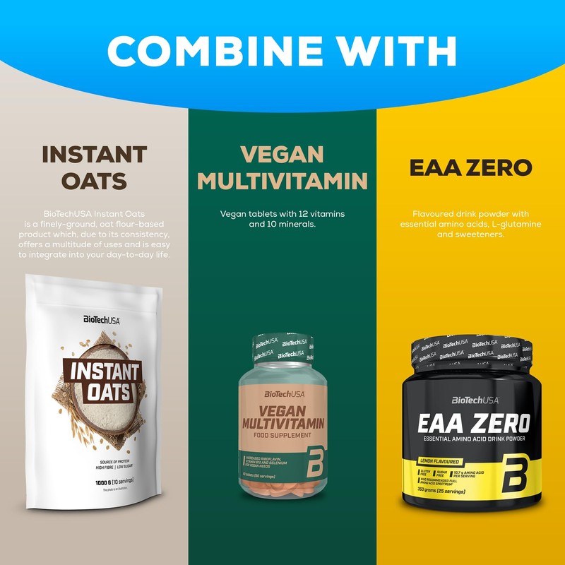 BioTechUSA Protein Power | High Protein, Sugar-Free, Lactose-Free, Gluten-Free |